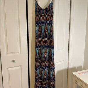 Colorful Geometric Maxi Dress